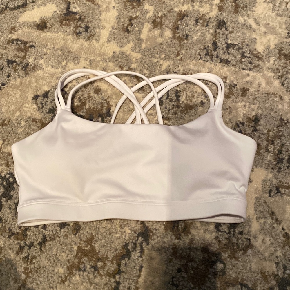 White sports bra